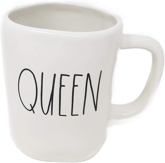 Rae Dunn by Magenta QUEEN Ceramic LL Coffee Mug