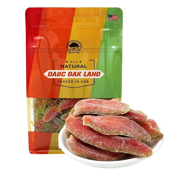 8OZ Dried Guava Slices, Naturally Sweet Dried Guava Chips Fruit Snack
