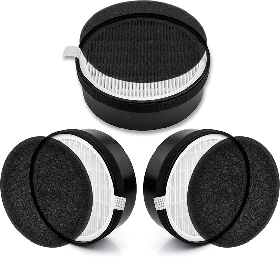 LV-H132 Replacement Filter for LEVOIT LV-H132 Air Purifier | 3-in-1 High Efficiency and Activated Carbon Filter,, Compared to Part # LV-H132-RF, 3 Pack