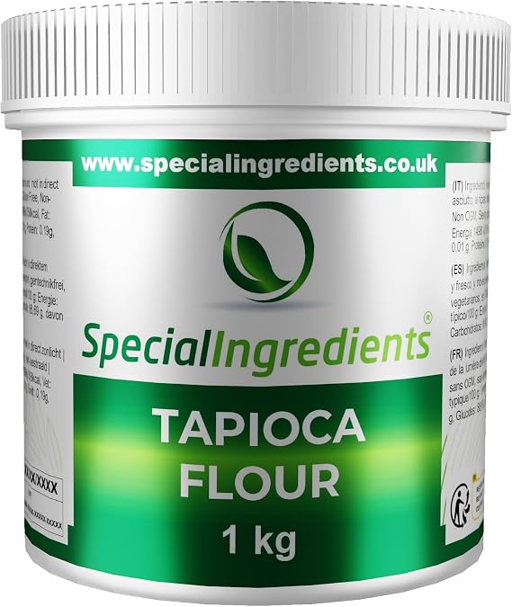 Tapioca Flour/Tapioca Starch 1kg Premium Quality, Non-GMO, Gluten Free, Non-Irradiated – Recyclable Container