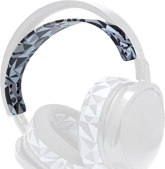WC HeadbandZ Maxwell - Upgraded Silicone Headband for Wicked Cushions Audeze Maxwell - Matching Earpad Design for Enhanced Flexibility, Comfort and Style | Geo Gray