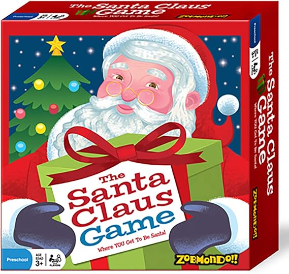 Zobmondo!! The Santa Claus Game, Great Christmas Board Game for Boys and Girls, Award-Winning Educational Game, Kids Game for Ages 3 and Up