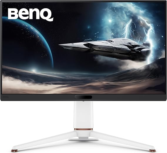 BenQ MOBIUZ EX271U 27 4K eARC 165Hz 1ms DP 1.4 HDMI 2.1 65W USB-C Gaming Monitor, 95% P3, DisplayHDR 400, Freesync Premium, KVM, Pixsoul Engine, Remote Controller