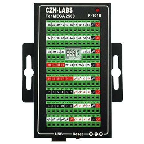 MEGA2560 Screw Terminal Block Breakout Module with Aluminum Enclosure, for Arduino MEGA 2560 R3