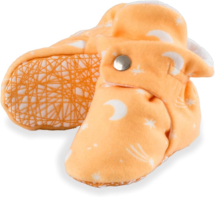 Unisex Cozy Fleece Baby Booties Cotton | Soft Sole and Non Slip