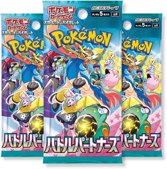 Pokemon Journey Together Japanese Pokémon Booster Packs | Battle Partners Booster Box or Bundle | Tamper Sealed Product No-Shrink TCYM Inspected | That Mouse Fashion (Booster Bundle - 3 Packs)