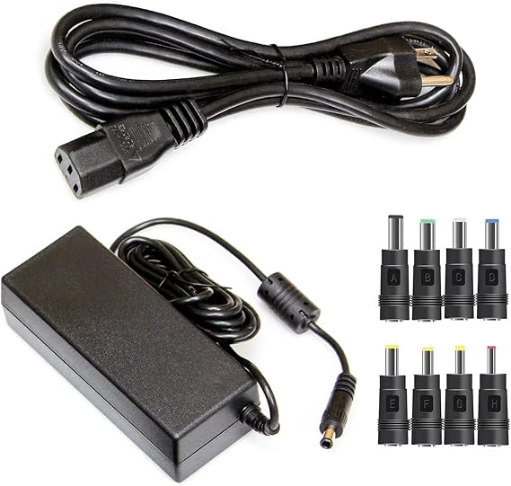 Kado Power Adapter AC/DC 12V-5A 4A 3A 2.5A 2A 1A 5.5x2.1mm with 8 Tips