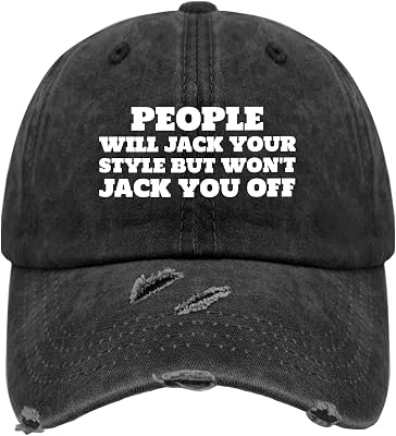 People Will Jack Your Style But Wont Jack You Off Hat for Women Funny Baseball Caps Funny Birthday Gifts for Men