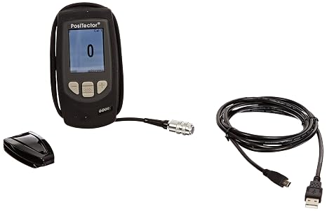 Defelsko FNS3-E PosiTector 6000 Advanced Electronic Coating Thickness Gage with Regular Separate Probe for Ferrous and Non Ferrous Metals, 0-60 mils Range