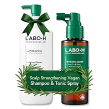 Scalp Strengthening Shampoo with Scalp Strengthening Tonic Serum Spray for Hair Growth & Anti-Loss