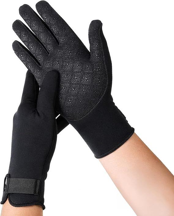 Thermoskin Full Finger Arthritis Gloves, Pair, Black