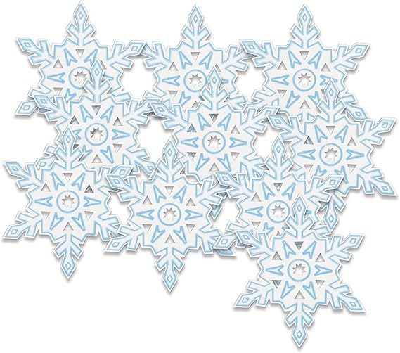Unique 92746 Paper Cutout Snowflake Decorations, 10 Ct.