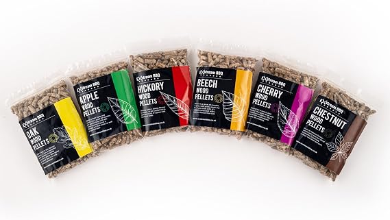 BBQ Variety Pack 6 x 150g Hardwood Pellets For Use With Barbecues, Smokers & Ninja Woodfire Resealable Bags