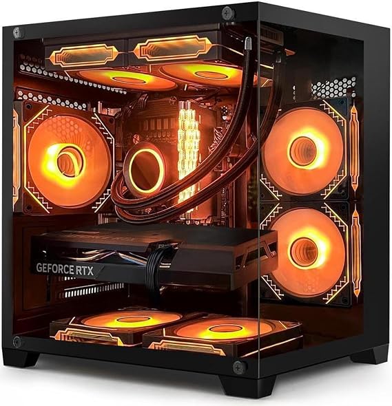 Gaming PC - Intel Core i5-13400F, Intel Arc B580 12GB, 32GB DDR4 RAM, 1TB PCIe SSD, 11AC WiFi, 650 PSU,Windows 11- Desktop Computer