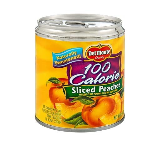 Del Monte Canned Sliced Peaches in Extra-Light Syrup, 8.25 Ounce (Pack of 12)