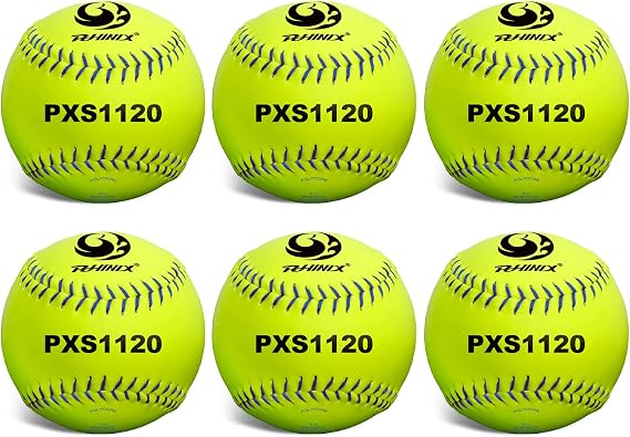 PHINIX Official Size and Weight Softballs Recommended for Batting Practice Training 11" & 12" Options
