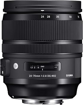 Sigma 24-70mm f2.8 DG OS HSM Art Lens for Canon,Black