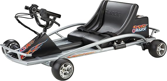 Razor Ground Force One - Electric Go-Kart for Ages 8+, Up to 12 MPH, Up to 40 Minutes of Continuous Use, Variable Speed Throttle, 24V Rechargeable Battery