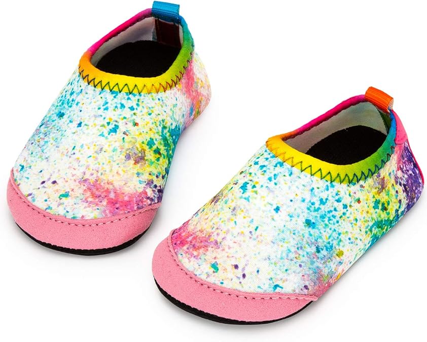 Baby Boys and Girls Swim Water Shoes Barefoot Aqua Socks Non-Slip for Beach Pool Toddler Kids