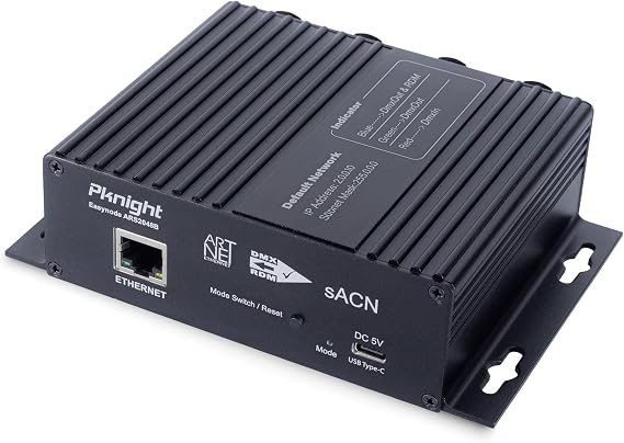Pknight 4-Port Bidirectional ArtNet DMX Node with sACN/RDM