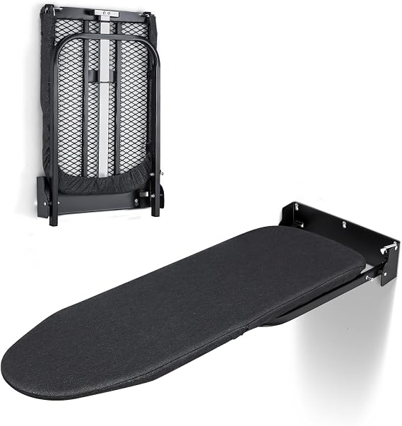 Duwee 12"36" Wall Mounted Ironing Board with Heat Resistant Cover