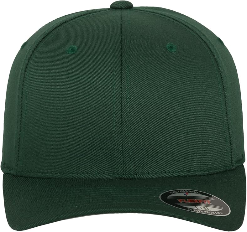 Flexfit Adult Wooly Combed Cap, Spruce, Small-Medium