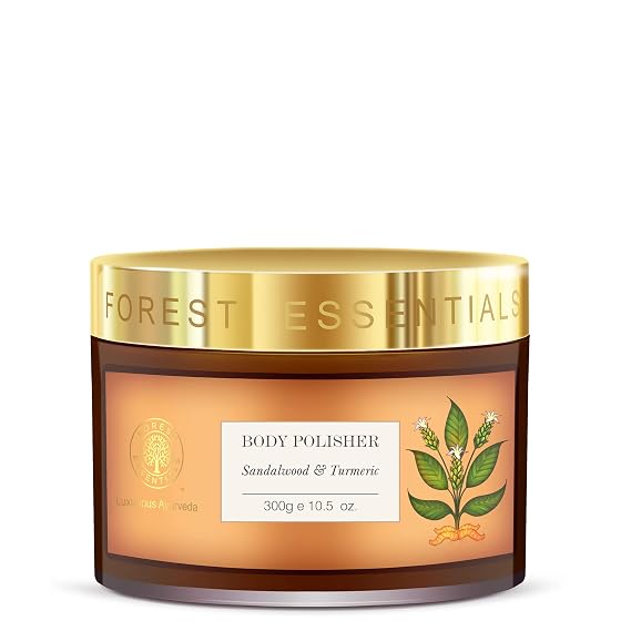 Forest Essentials Body Polisher Sandalwood & Turmeric - 300g