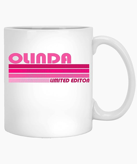 Coffee Mug Personalized Olinda Personalized Mugs for Women - Custom Name Coffee Mug Custom Gift for Her Custom Quote Gifts 11oz White Mug 743281