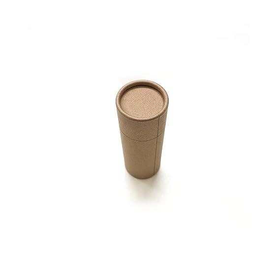 DIY Deodorant Containers Empty Cardboard Deodorant Containers - 1.5 oz Push-up style, top-fill, reusable and biodegradable (6-Pack)