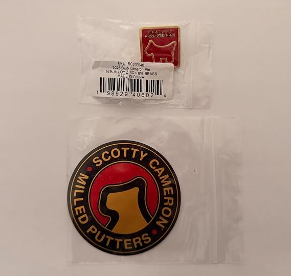 New Scotty Cameron 2026 Club Cameron - Sticker and Pin Only
