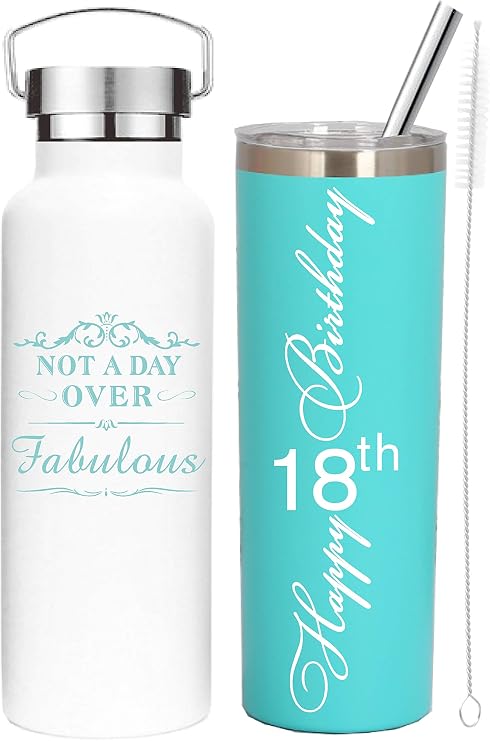 18th Birthday Gifts for Girls - Tumbler & More