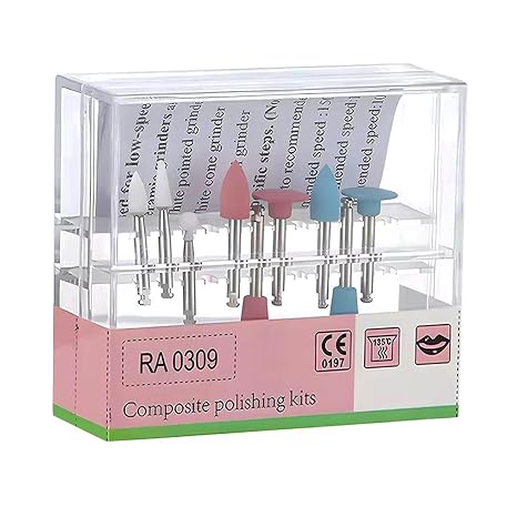 9Pcs/Set Dental Composite Polishing Kits RA0309 Used for Low Speed Contra Angle Kit (1)