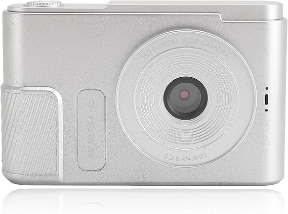 Digital Camera 48MP 4K Vlogging Camera with 2.4 Inch Screen 16X Digital Zoom Compact Camera for Teens Beginner Adult (Silver)