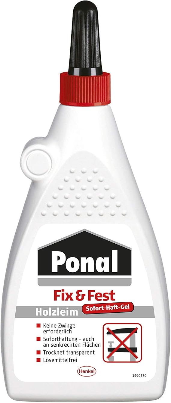 Ponal 1577967 "Fix and Tight" Wood Glue, White, 200 g