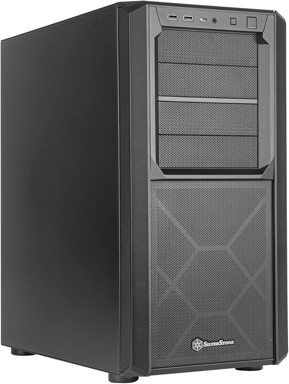 Silverstone Technology SETA D1 Mid-Tower ATX Chassis with High Storage Capability & Versatility, SST-SED1-B