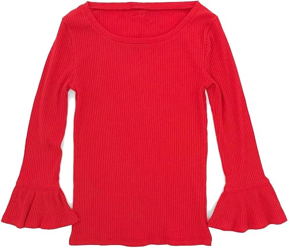 J Crew - Women's - Ribbed Bell Sleeve Tee