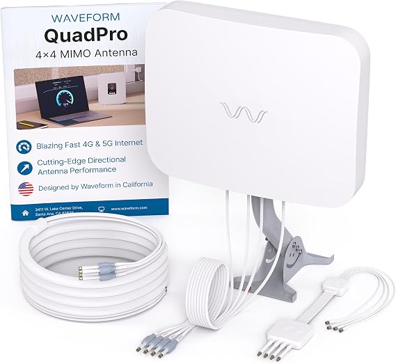 Waveform QuadPro Antenna + Window Entry Cable + 20 + 20 UFQ Cables Bundle