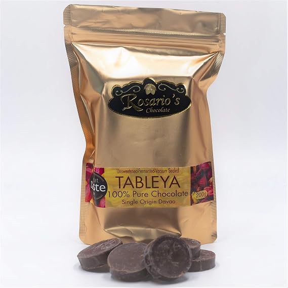 Rosario's 100 Chocolate Tablea Authentic Philippines Tableya,7.05 Ounce (Pack of 1)