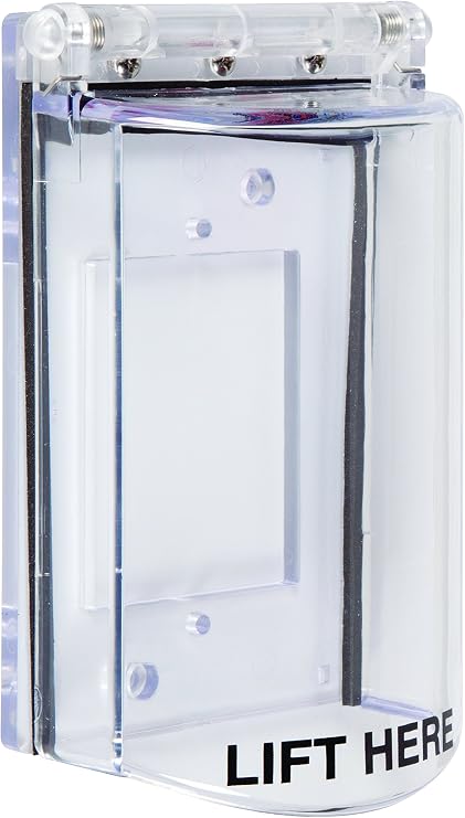 Safety Technology International, Inc. STI-6518 Bopper Stopper with Spring Loaded Hinge - Clear Protective Cover