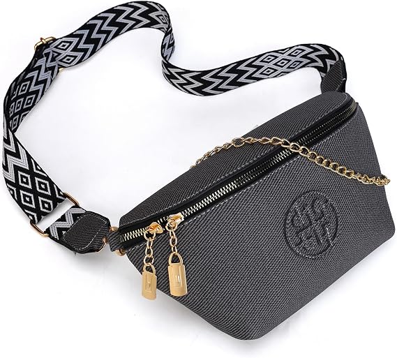 Fashion Waist Packs, Faux Leather Bum Bags for Women Crossbody Fanny Packs