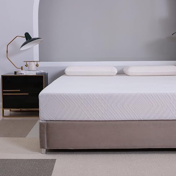 MLILY Green Tea 8" Memory Foam Mattress | Cooling Gel Infused for Cool Sleep | | CertiPUR-US Certified | Bed in Box | Made 100% in USA | Medium Firm | Full Size,GRNTEA8-F