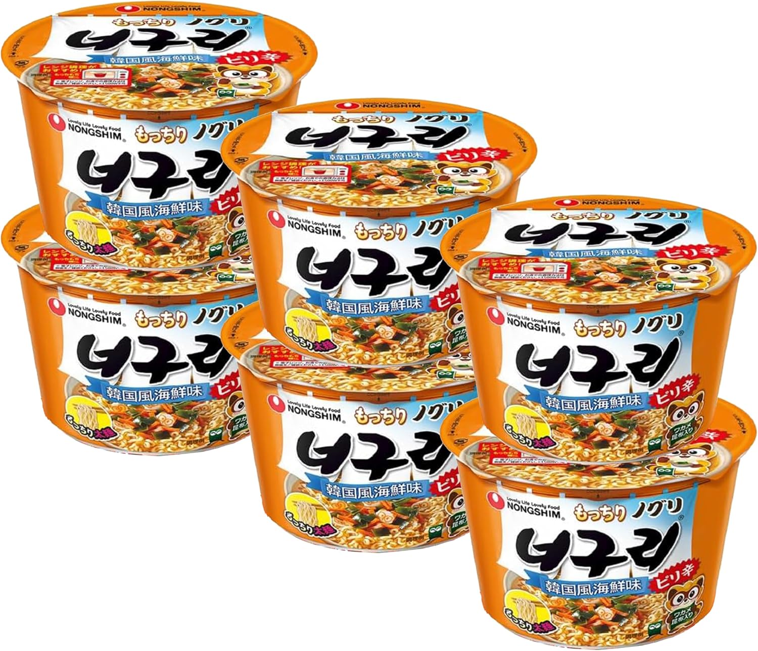 nongshim農心 もっちり ノグリラーメン カップ 103g、6食みのる商事