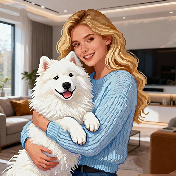 UM UPMALL Custom Diamond Painting Kit for Adults - Personalised 5D Full Drill Diamond Art from Your Photo - DIY Home Wall Decor & Unique Gift Idea in Multiple Sizes (70x70cm)
