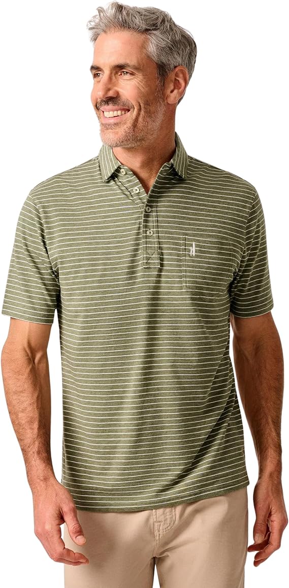 johnnie-O Ryan Polo | Men's Original 4-Button Cotton Polo | Stretch Comfort | Untuck Friendly
