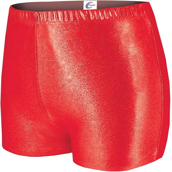 chasse Metallic Boy-Cut Briefs, Soft Mid-Rise Athletic Shorts, Perfect For Layering - Adult Sizes