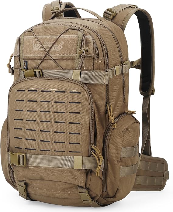 Mardingtop 35L Molle Military Backpack Hiking Backpack Tactical Backpack Men's Trekking Backpack Cordura Backpack for Hiking, Mountaineering, Survival