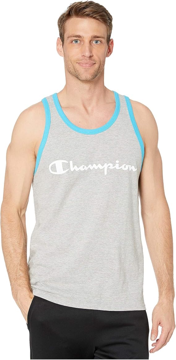 Champion Men's Classic Jersey Muscle Tee, Script Logo