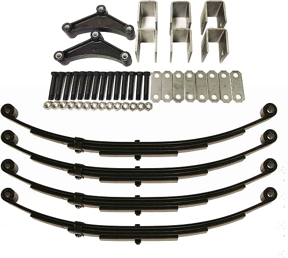LIBRA 5000lb Tandem Trailer Axle Suspension Kit | Leaf Springs & Hanger Kit