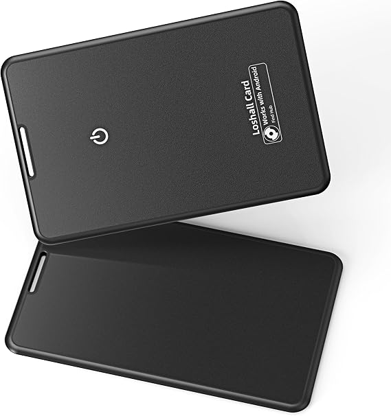 Android Tracker Tag,Wallet Tracker Card-work with Google Find Hub,Bluetooth Smart Card, Item FinderLocator for children,Luggage,Suitcase,Keys,Passports, IP68 Waterproof, Black,Slim (1-pack)