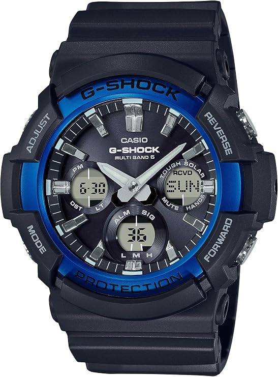Casio Men's 'G-Shock' Quartz Resin Casual Watch, Color:Black Model: GAW-100B-1A2CF, Black, Quartz Watch